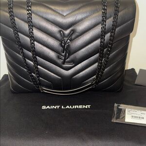 LouLou Medium YSL Shoulder Bag in Quilted Leather